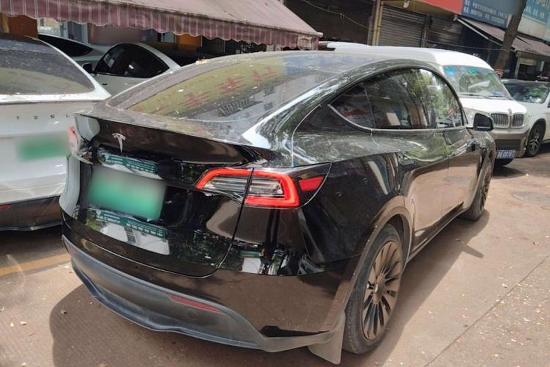 Used Tesla Model Y 2022 Revised Version Rear-Wheel Drive Rear Right 45 Deg
