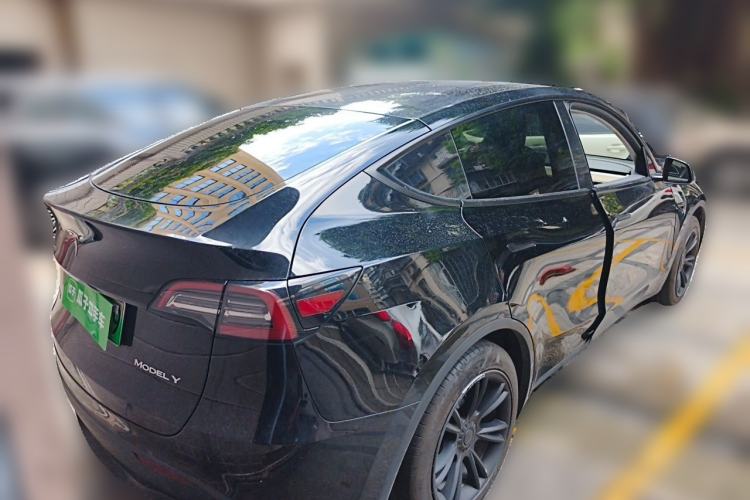 Used Tesla Model Y 2022 Revised Version Rear-Wheel Drive Rear Right 45 Deg