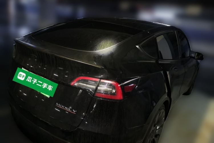 Used Tesla Model Y 2022 Performance High-Performance All-Wheel-Drive Version Rear Right 45 Deg