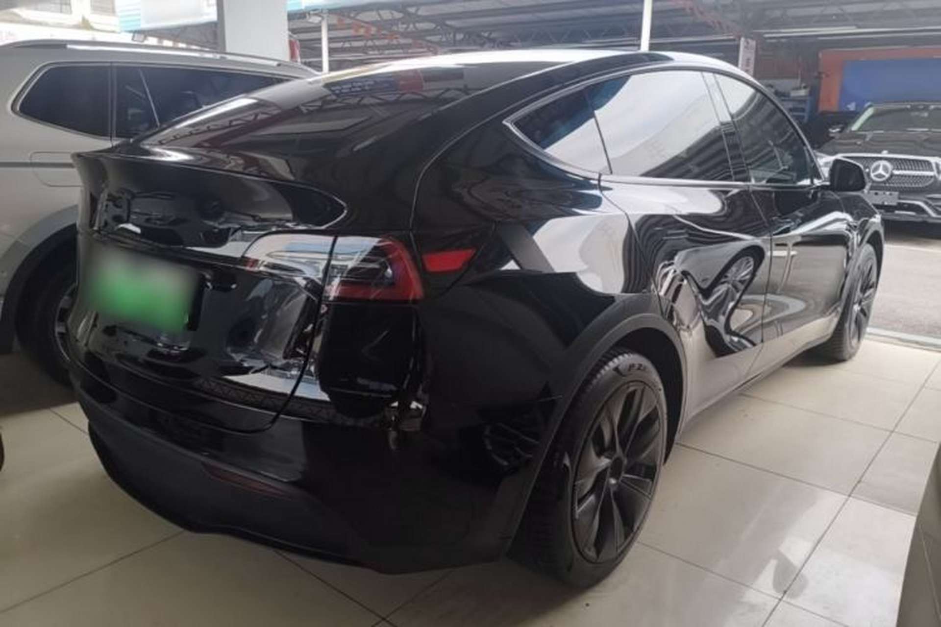 Used Tesla Model Y 2022 Revised Version Rear-Wheel Drive Rear Right 45 Deg