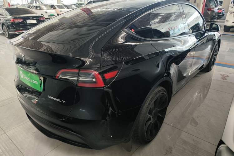 Used Tesla Model Y 2022 Revised Version Long-Range All-Wheel Drive Rear Right 45 Deg