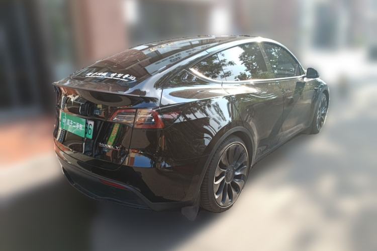 Used Tesla Model Y 2022 Performance High-Performance All-Wheel-Drive Version Rear Right 45 Deg