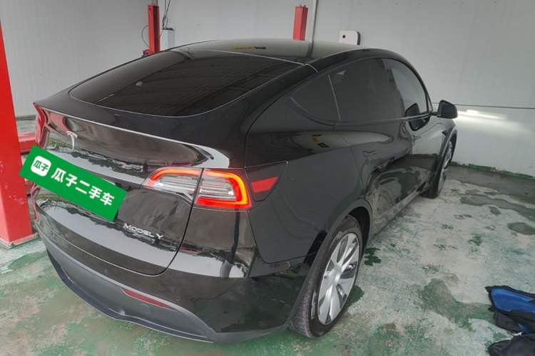 Used Tesla Model Y 2022 Revised Version Rear-Wheel Drive Rear Right 45 Deg