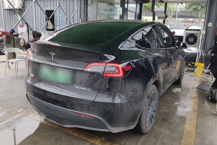 Used Tesla Model Y 2022 Revised Version Rear-Wheel Drive Rear Right 45 Deg