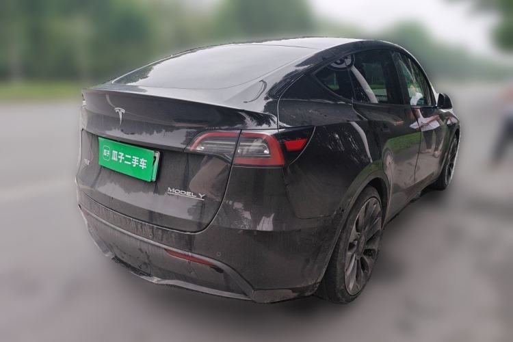 Used Tesla Model Y 2022 Performance High-Performance All-Wheel-Drive Version Rear Right 45 Deg