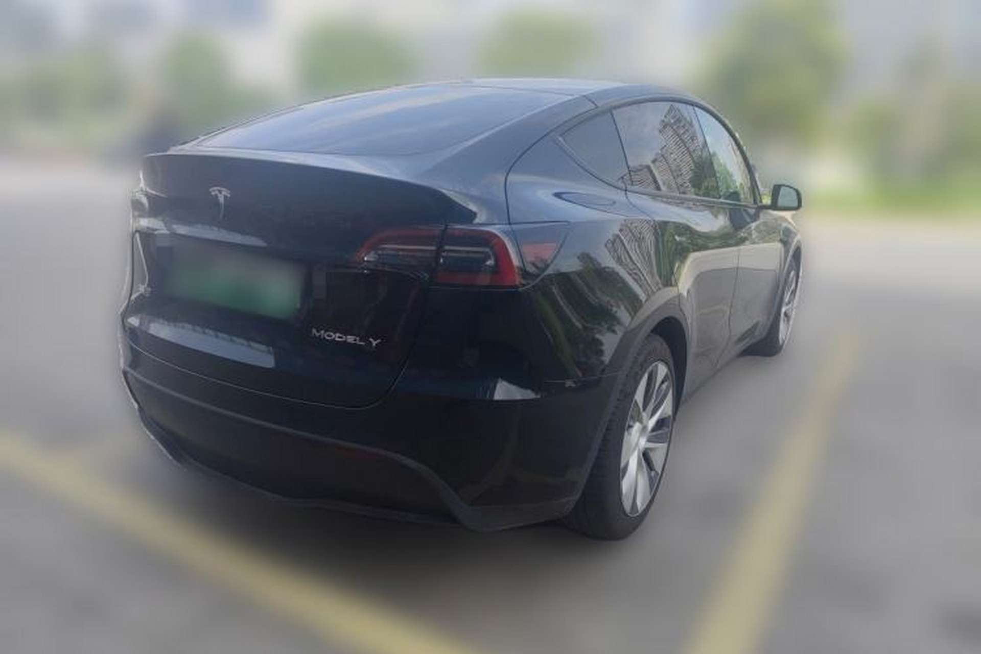 Used Tesla Model Y 2022 Revised Version Rear-Wheel Drive Rear Right 45 Deg