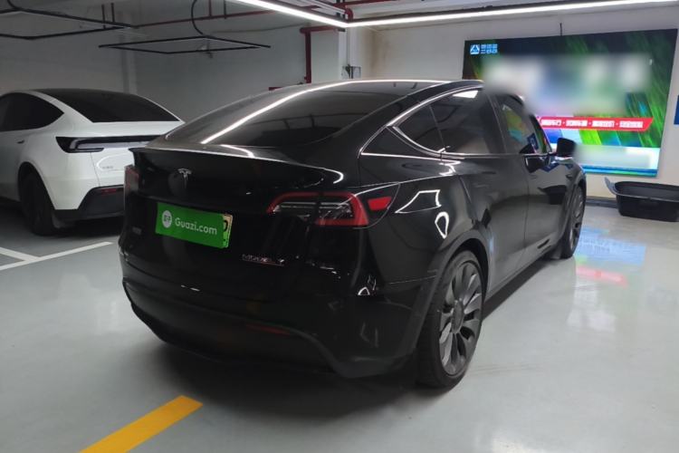 Used Tesla Model Y 2022 Performance High-Performance All-Wheel-Drive Version Rear Right 45 Deg