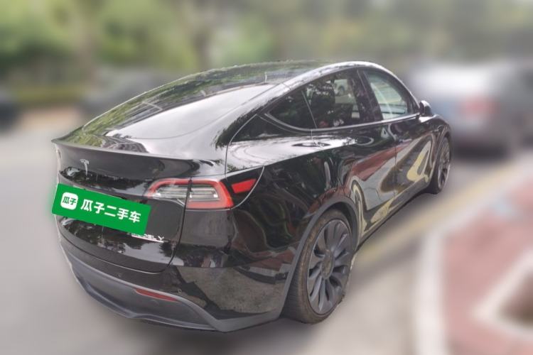Used Tesla Model Y 2022 Performance High-Performance All-Wheel-Drive Version Rear Right 45 Deg