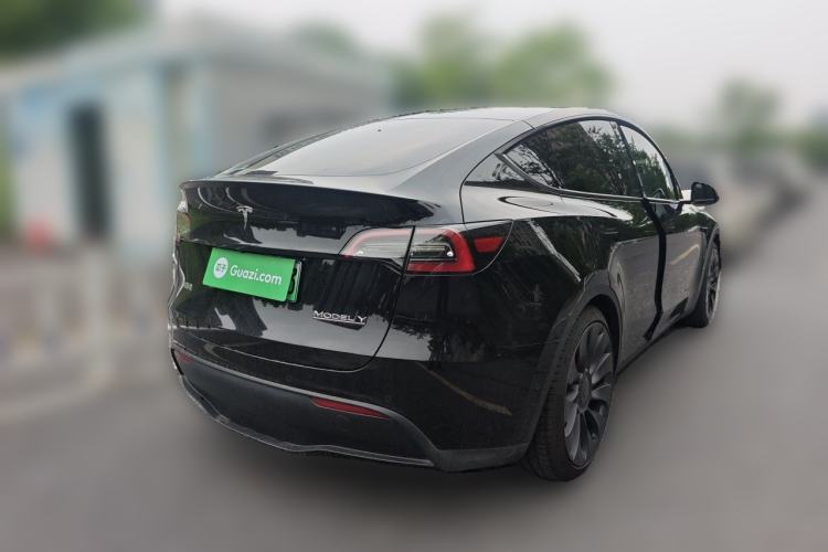 Used Tesla Model Y 2022 Performance High-Performance All-Wheel-Drive Version Rear Right 45 Deg