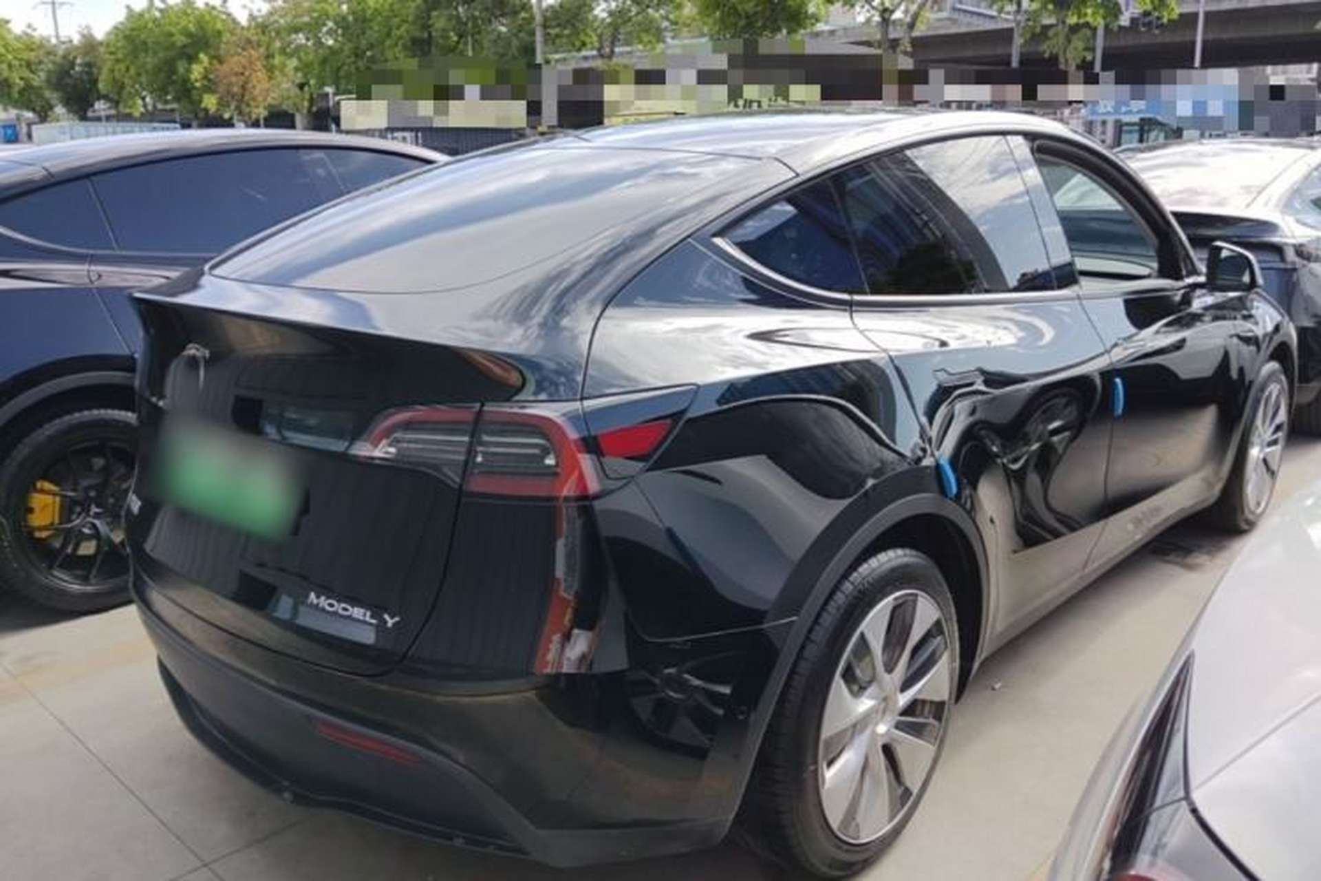 Used Tesla Model Y 2022 Revised Version Rear-Wheel Drive Rear Right 45 Deg