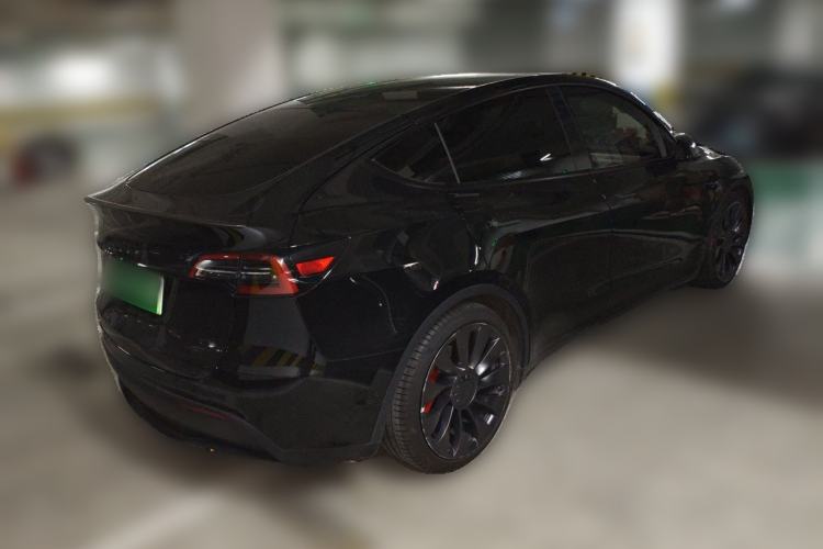 Used Tesla Model Y 2022 Performance High-Performance All-Wheel-Drive Version Rear Right 45 Deg