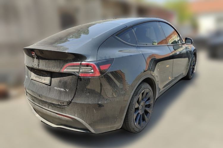 Used Tesla Model Y 2022 Revised Version Long-Range All-Wheel Drive Rear Right 45 Deg