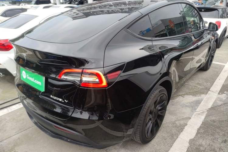 Used Tesla Model Y 2022 Revised Version Long-Range All-Wheel Drive Rear Right 45 Deg