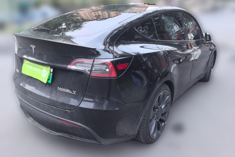 Used Tesla Model Y 2022 Performance High-Performance All-Wheel-Drive Version Rear Right 45 Deg