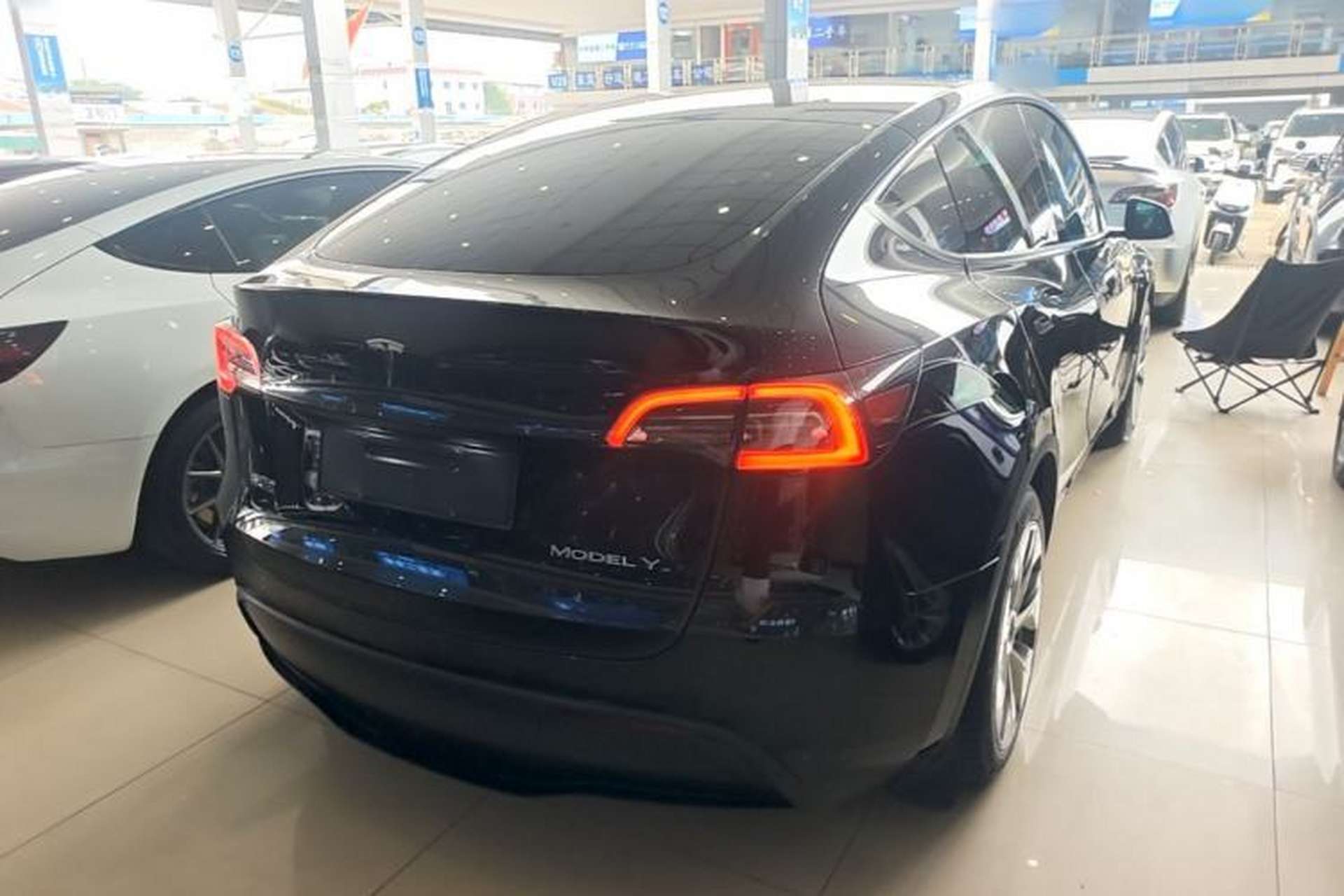 Used Tesla Model Y 2022 Revised Version Rear-Wheel Drive Rear Right 45 Deg
