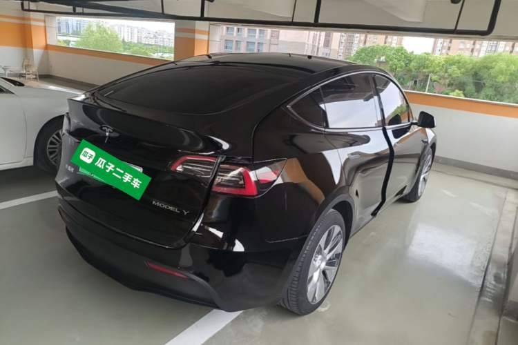 Used Tesla Model Y 2022 Revised Version Rear-Wheel Drive Rear Right 45 Deg