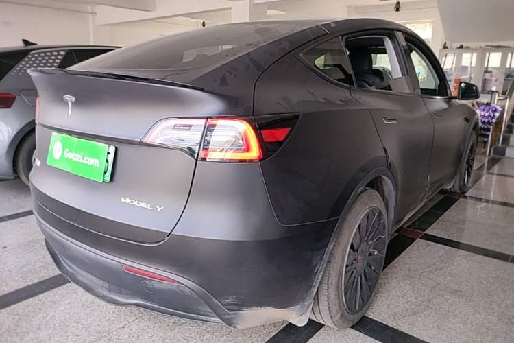 Used Tesla Model Y 2022 Revised Version Rear-Wheel Drive Rear Right 45 Deg