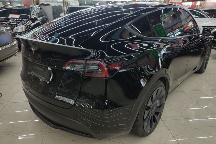 Used Tesla Model Y 2022 Performance High-Performance All-Wheel-Drive Version Rear Right 45 Deg
