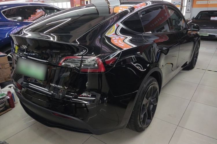 Used Tesla Model Y 2022 Revised Version Long-Range All-Wheel Drive Rear Right 45 Deg