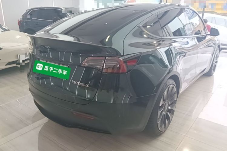 Used Tesla Model Y 2022 Performance High-Performance All-Wheel-Drive Version Rear Right 45 Deg