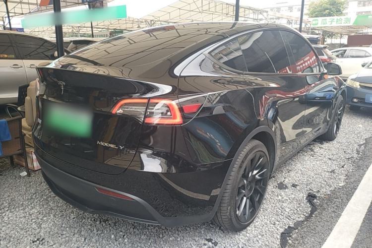 Used Tesla Model Y 2022 Revised Version Long-Range All-Wheel Drive Rear Right 45 Deg