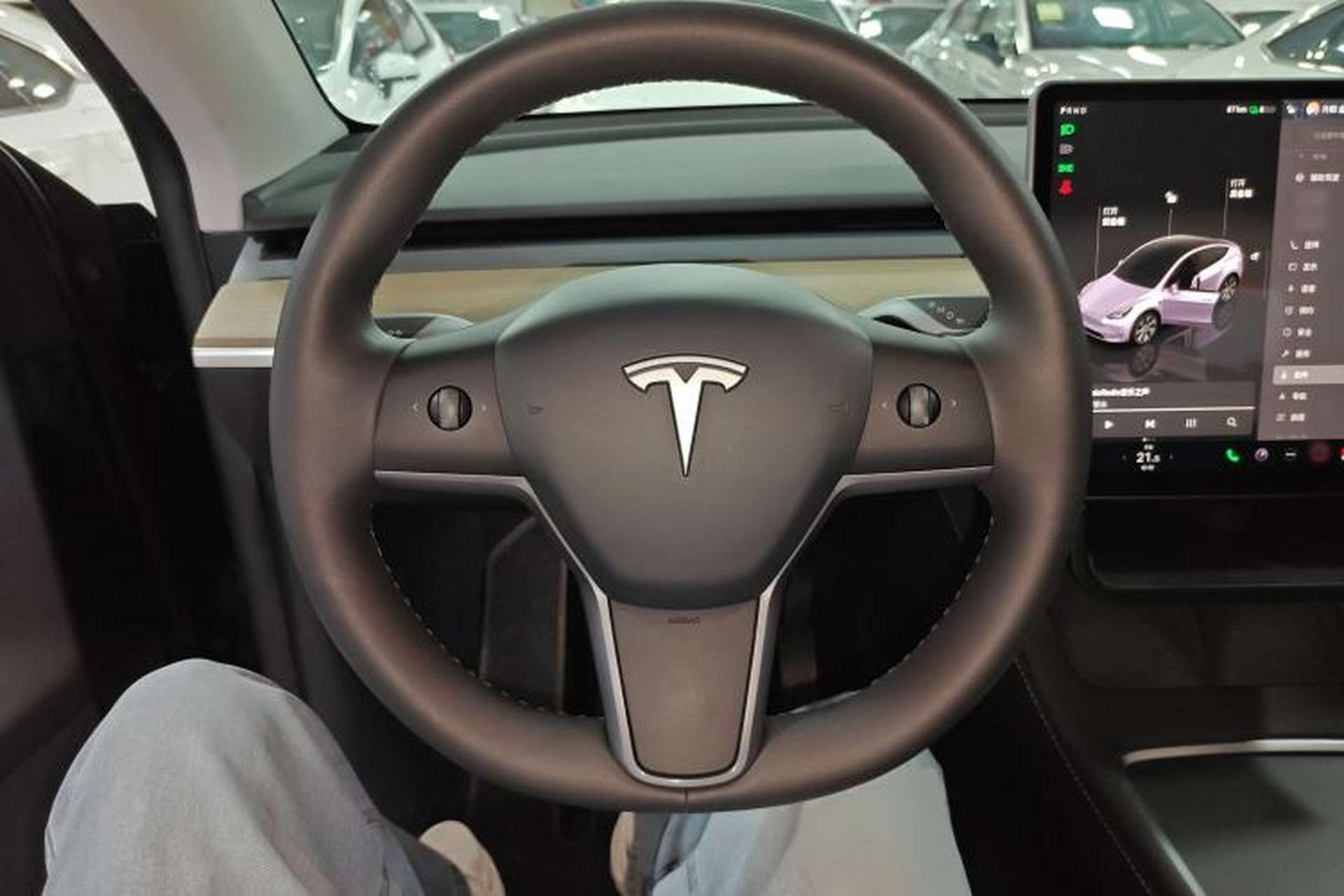 Used Tesla Model Y 2022 Revised Version Rear-Wheel Drive Steering Wheel