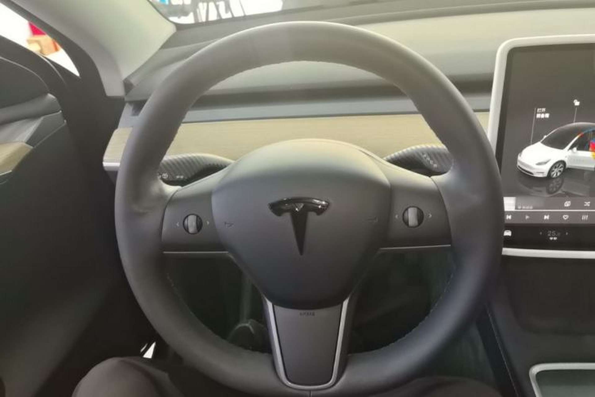 Used Tesla Model Y 2022 Revised Version Long-Range All-Wheel Drive Steering Wheel