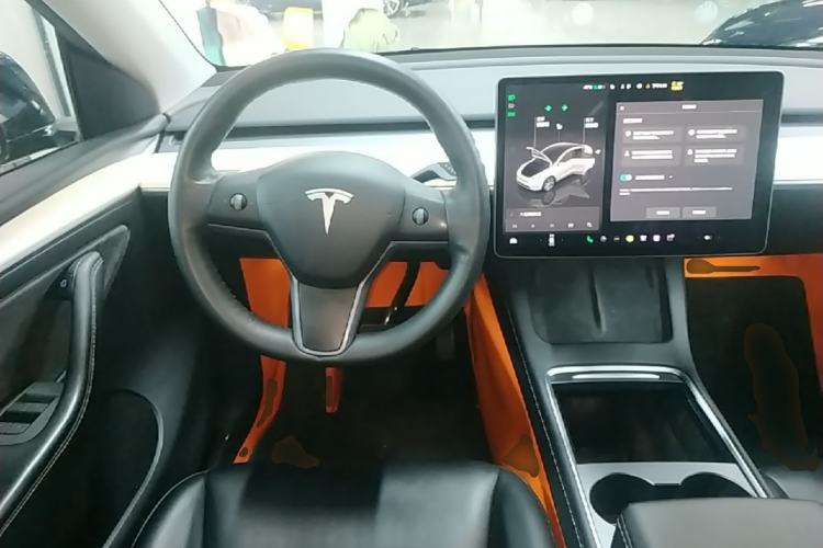 Used Tesla Model Y 2022 Revised Version Long-Range All-Wheel Drive Steering Wheel