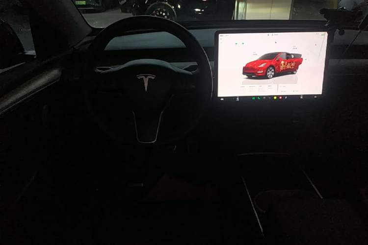 Used Tesla Model Y 2022 Revised Version Long-Range All-Wheel Drive Steering Wheel