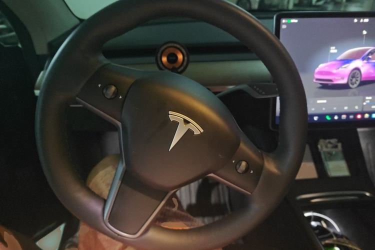 Used Tesla Model Y 2022 Long-Range All-Wheel-Drive Version Steering Wheel