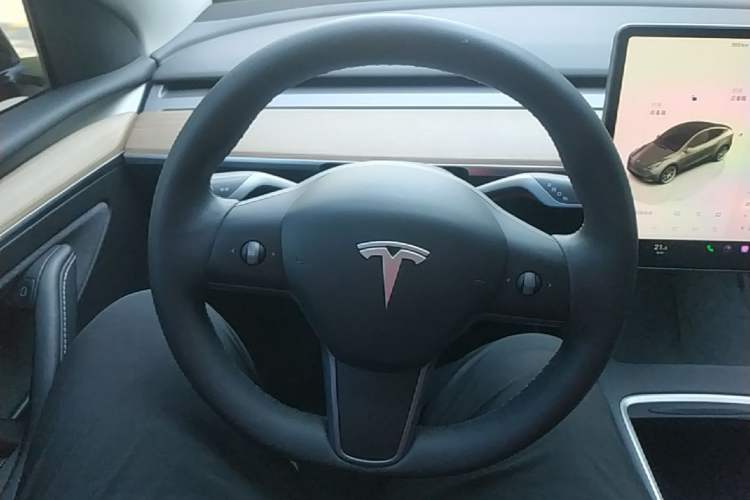 Used Tesla Model Y 2022 Revised Version Rear-Wheel Drive Steering Wheel