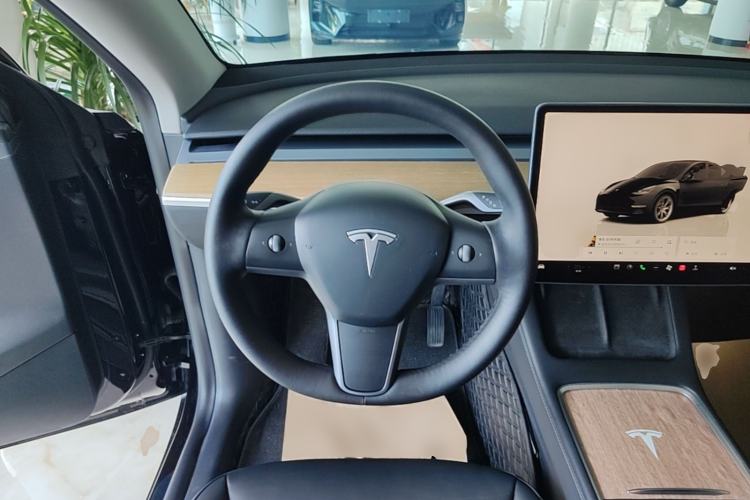 Used Tesla Model Y 2022 Long-Range All-Wheel-Drive Version Steering Wheel