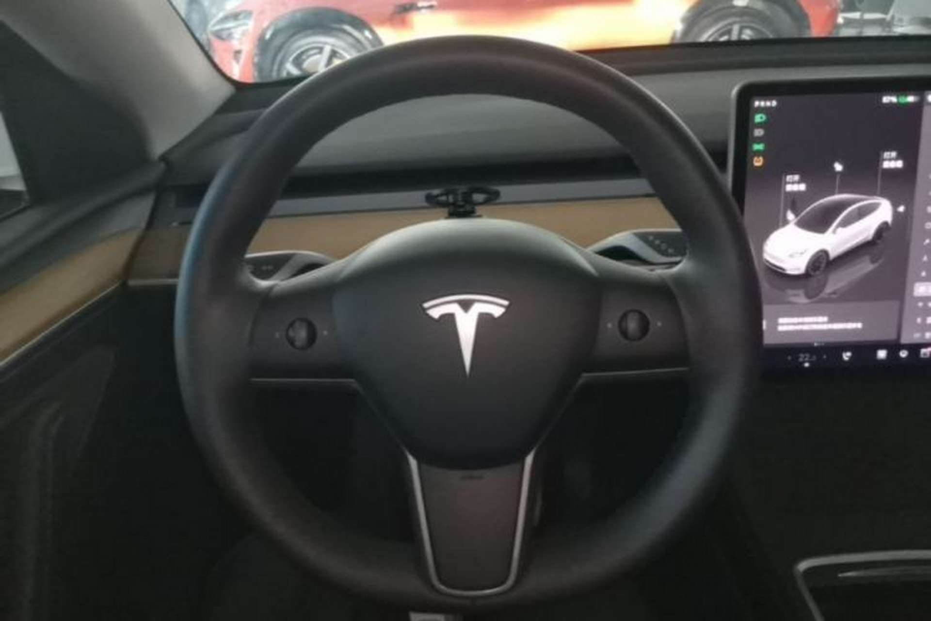 Used Tesla Model Y 2022 Revised Version Rear-Wheel Drive Steering Wheel