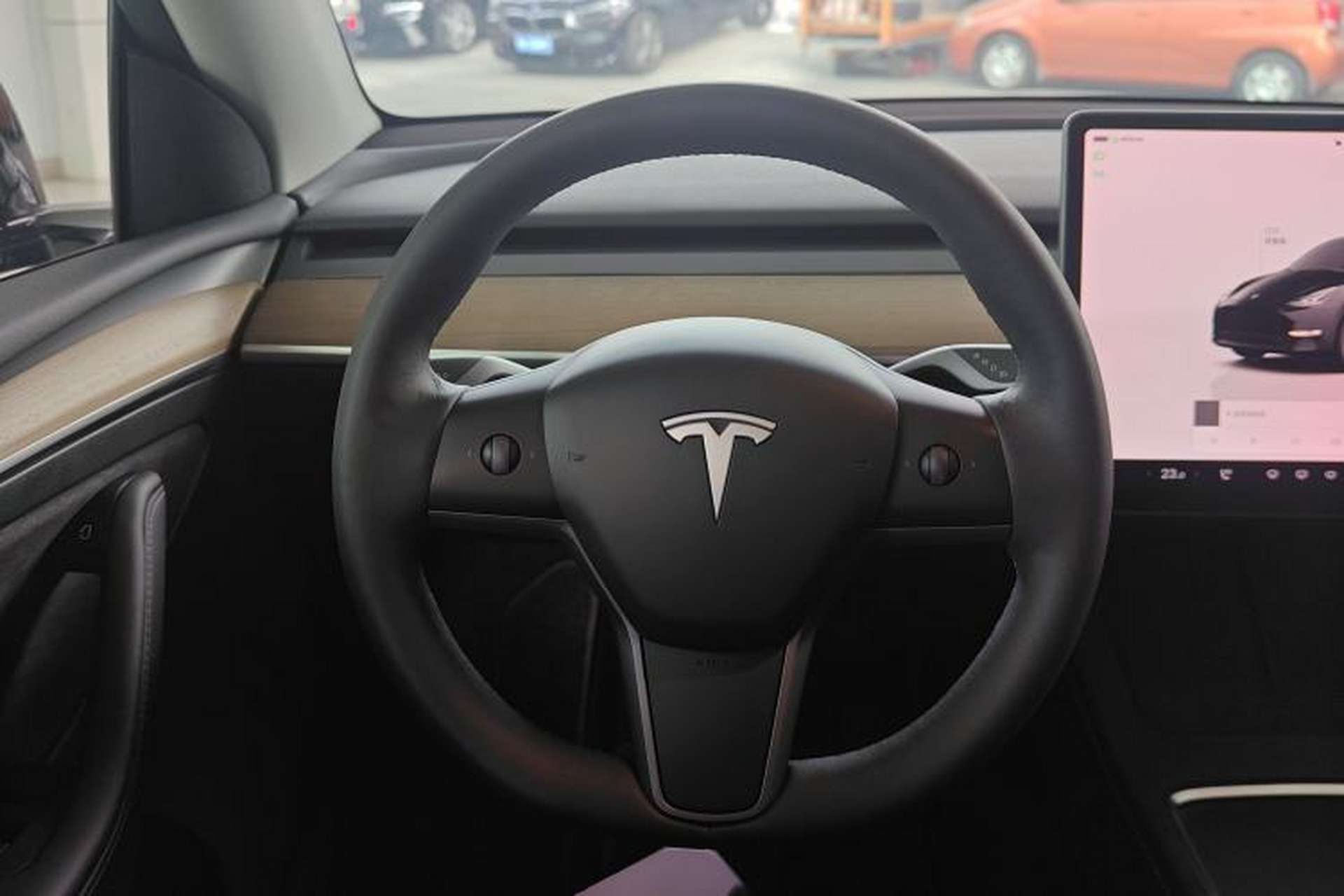 Used Tesla Model Y 2022 Revised Version Rear-Wheel Drive Steering Wheel
