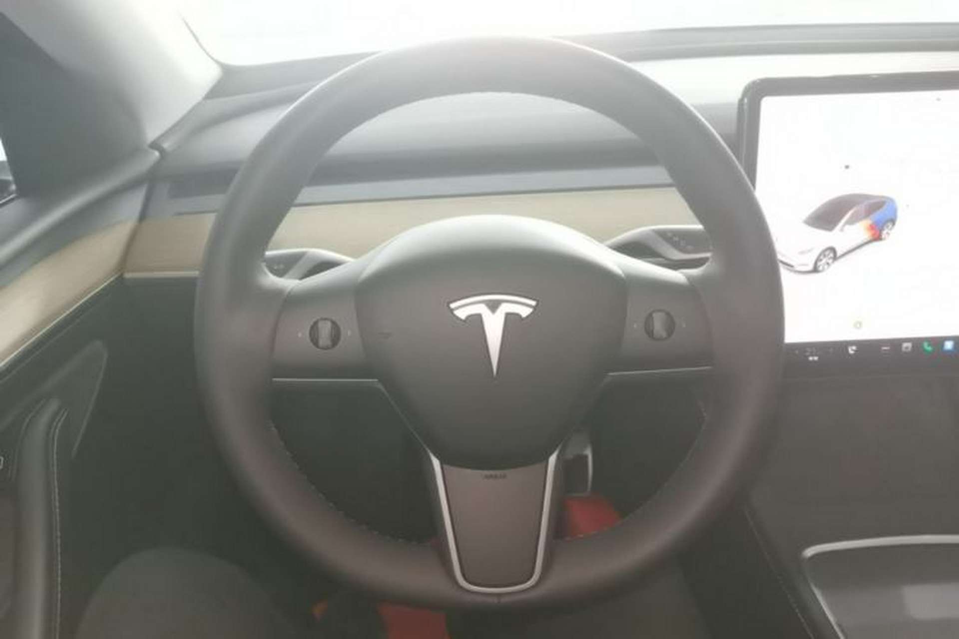 Used Tesla Model Y 2022 Revised Version Rear-Wheel Drive Steering Wheel