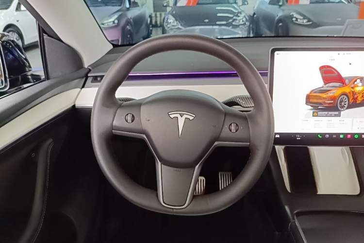 Used Tesla Model Y 2022 Revised Version Rear-Wheel Drive Steering Wheel