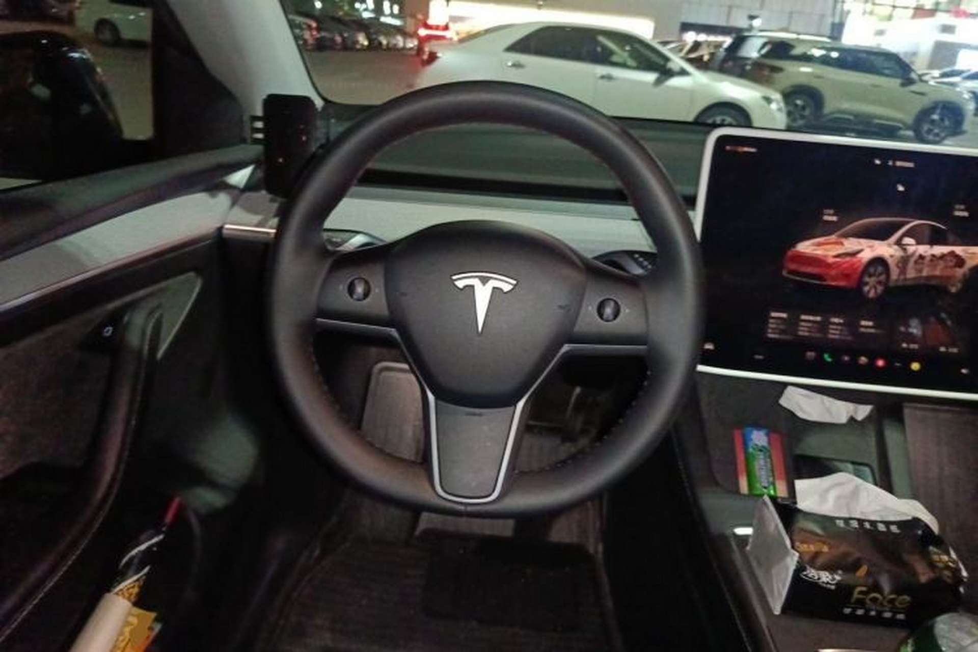 Used Tesla Model Y 2022 Revised Version Rear-Wheel Drive Steering Wheel