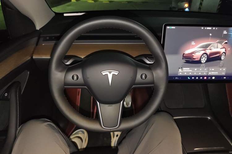 Used Tesla Model Y 2022 Rear-Wheel-Drive Version Steering Wheel
