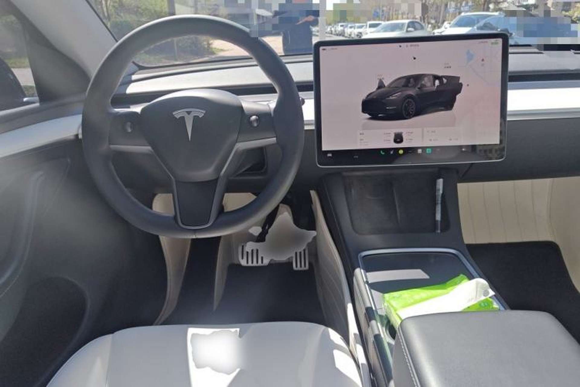 Used Tesla Model Y 2022 Performance High-Performance All-Wheel-Drive Version Steering Wheel