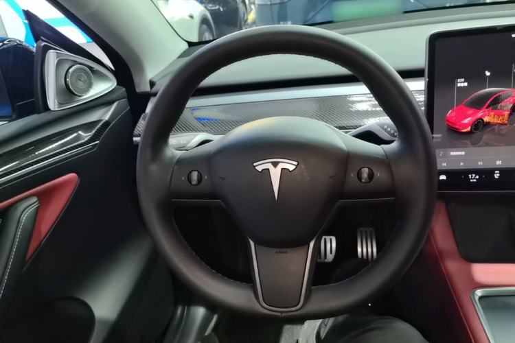 Used Tesla Model Y 2022 Performance High-Performance All-Wheel-Drive Version Steering Wheel