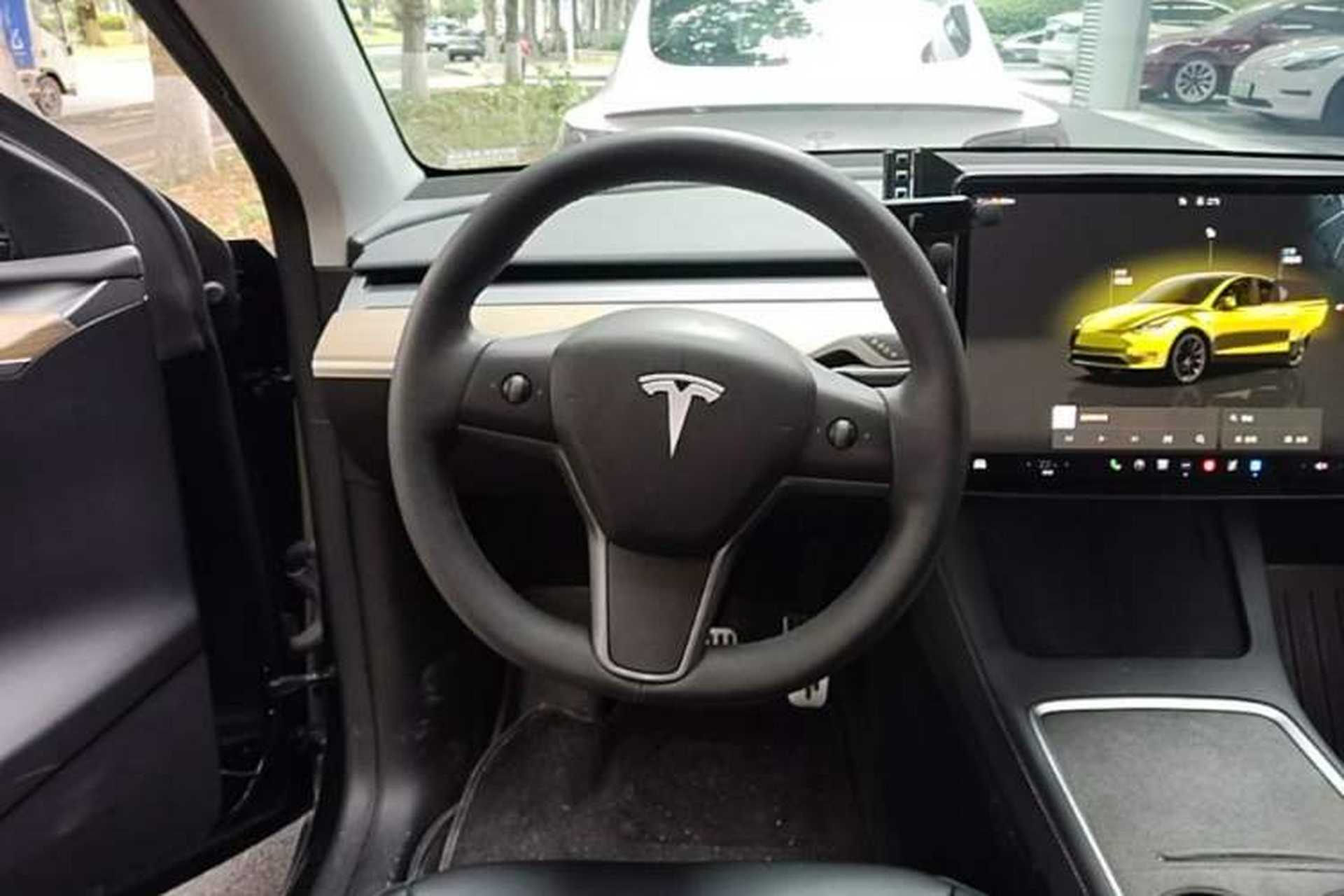 Used Tesla Model Y 2022 Revised Version Rear-Wheel Drive Steering Wheel