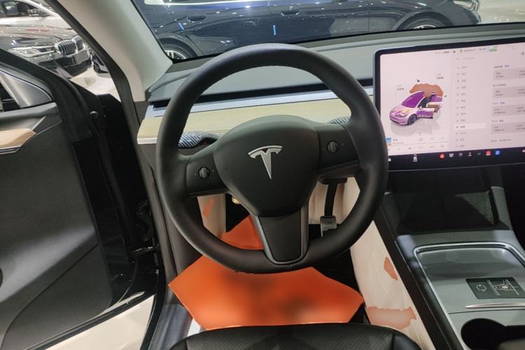 Used Tesla Model Y 2022 Revised Version Long-Range All-Wheel Drive Steering Wheel