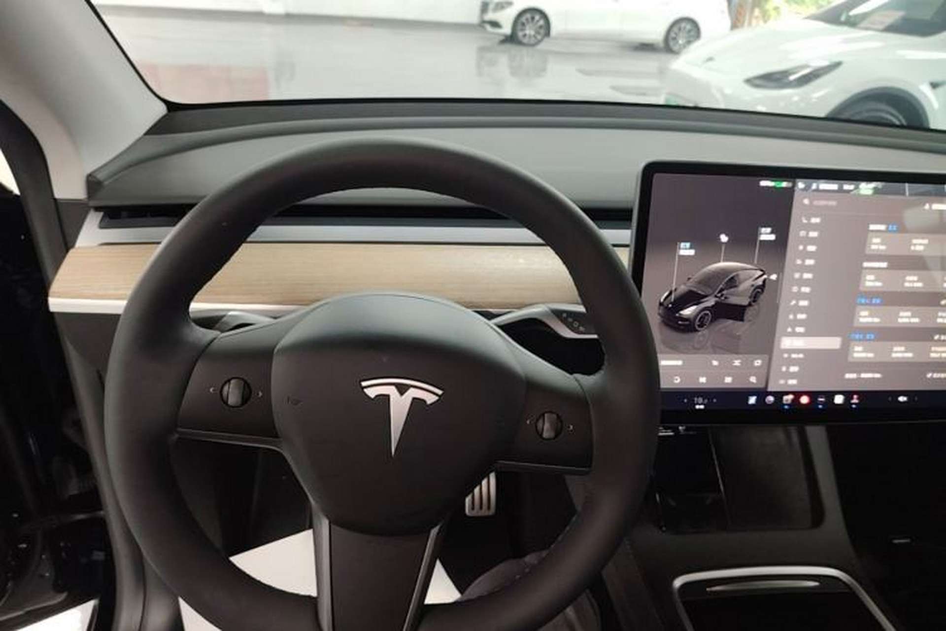 Used Tesla Model Y 2022 Performance High-Performance All-Wheel-Drive Version Steering Wheel