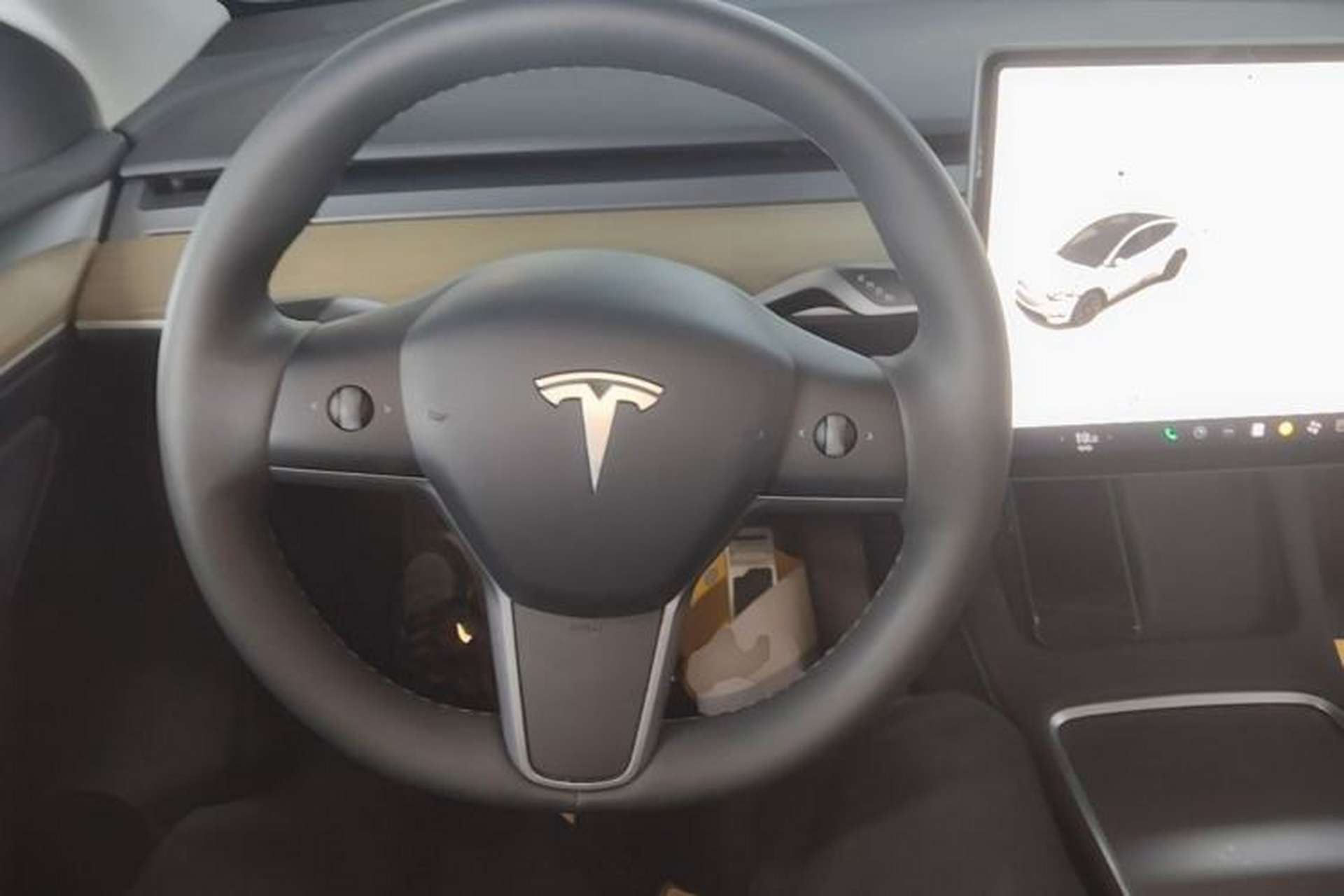Used Tesla Model Y 2022 Revised Version Long-Range All-Wheel Drive Steering Wheel