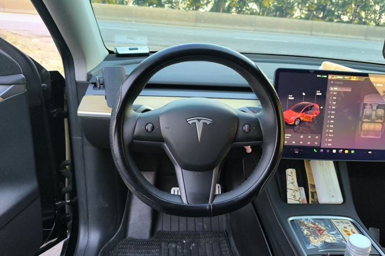 Used Tesla Model Y 2022 Revised Version Long-Range All-Wheel Drive Steering Wheel