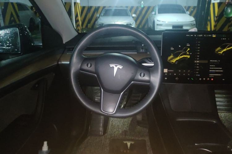 Used Tesla Model Y 2022 Long-Range All-Wheel-Drive Version Steering Wheel
