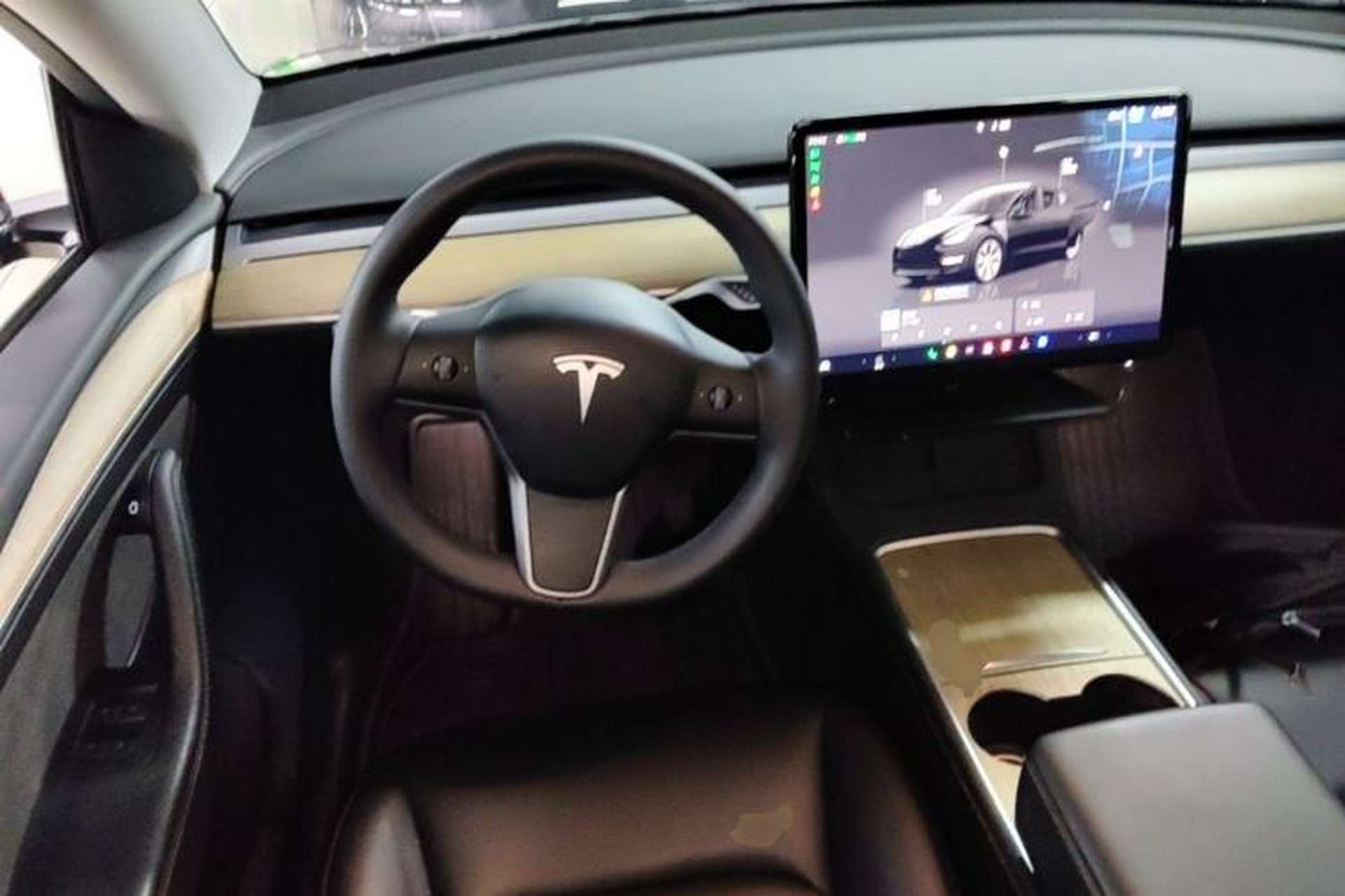 Used Tesla Model Y 2022 Revised Version Long-Range All-Wheel Drive Steering Wheel