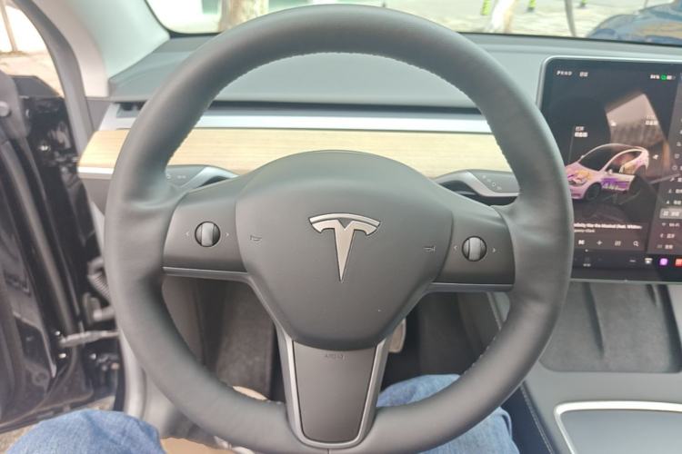 Used Tesla Model Y 2022 Revised Version Long-Range All-Wheel Drive Steering Wheel