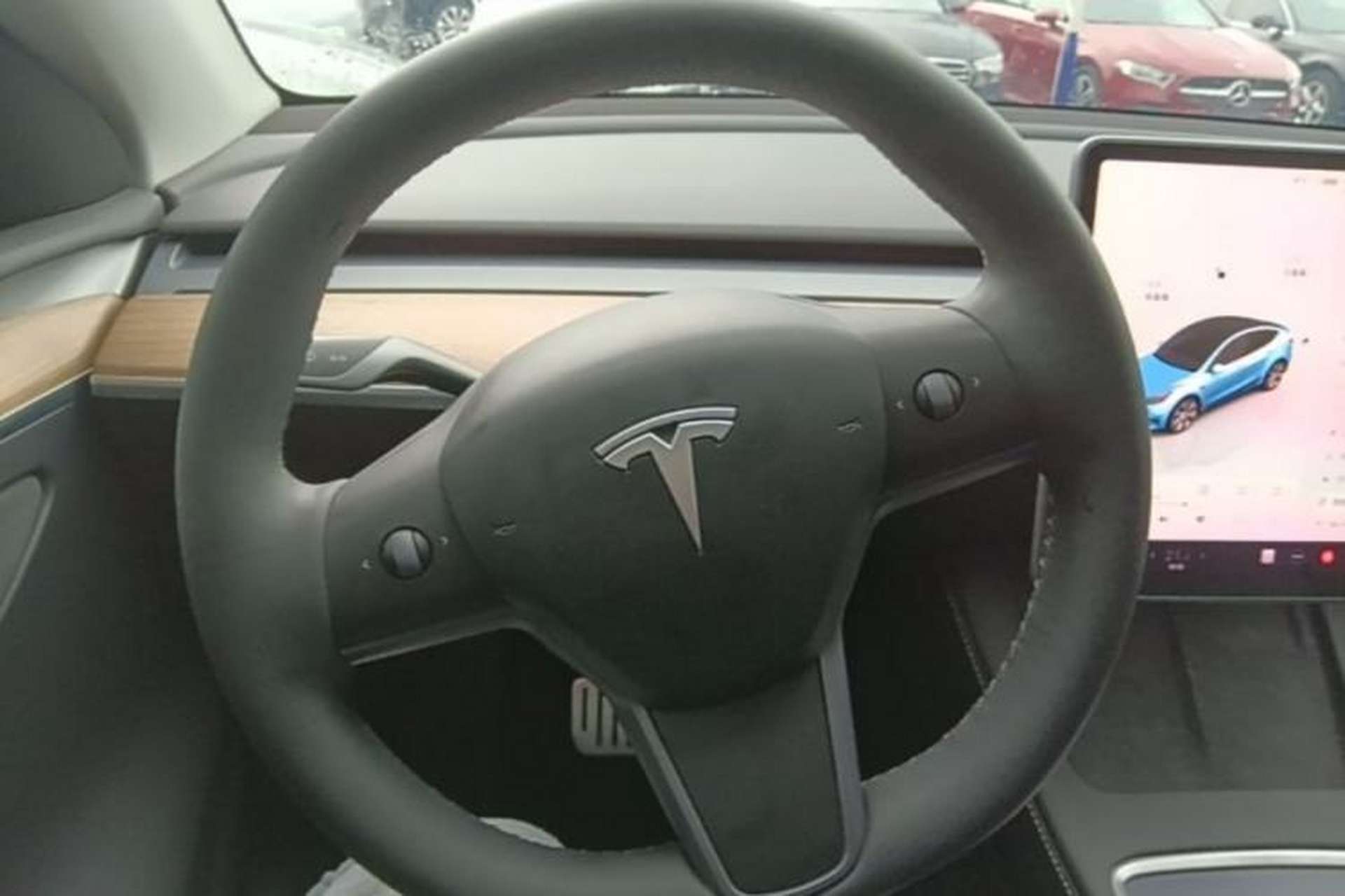 Used Tesla Model Y 2022 Revised Version Rear-Wheel Drive Steering Wheel