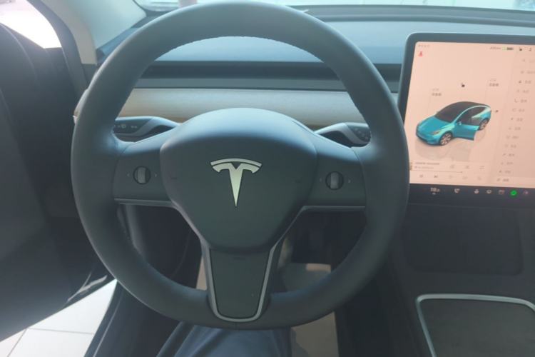 Used Tesla Model Y 2022 Long-Range All-Wheel-Drive Version Steering Wheel